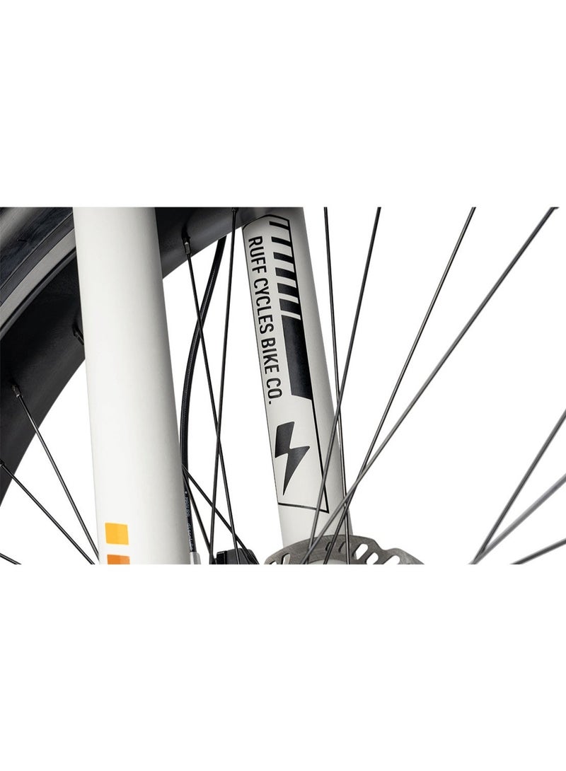 Ruff Cycles Biggie Men's E-Bike, Bosch Performance Line CX Motor, Future Sand Beige, E-MTB Cruiser, Fat Tyres - Image 5